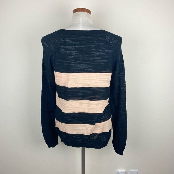 Madewell Wide-Stripe Knit Sweater - Black & Cream - Picture 6 of 7